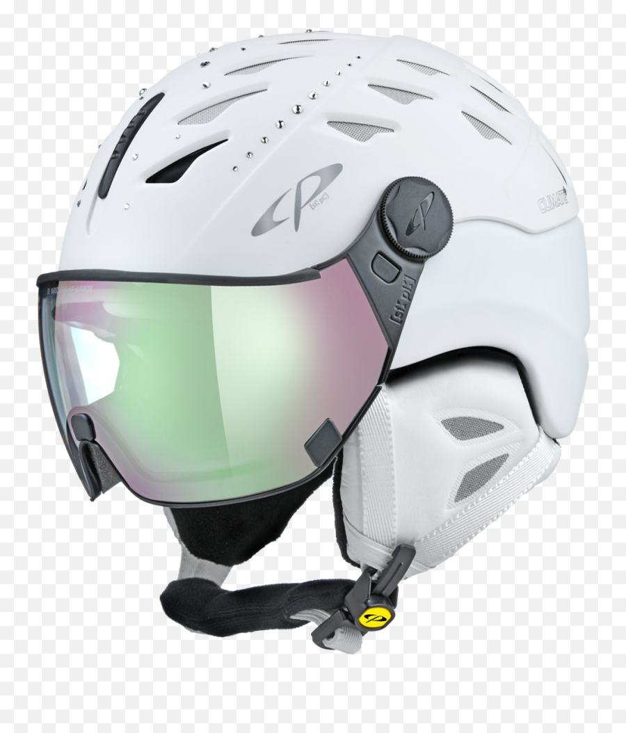 2021 Cp Cuma Swarovski Elements Ladies Ski Helmet White - Swiss Brand Helmet Png,Ladies Icon Helmets