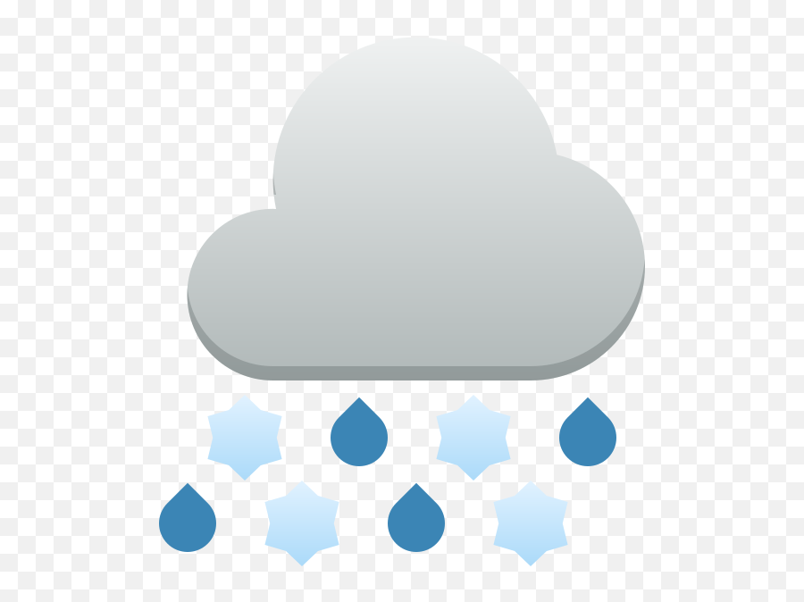 Download Breeze Weather Snow Rain - Weather Png Image With Blank,Scattered Showers Icon