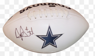 Dak Prescott Autographed Dallas Cowboys Logo Football - Jsa Kick American Football Png,Dallas Cowboys Logo Images