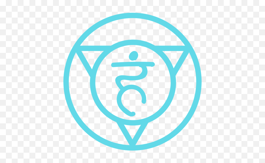 Throat Chakra Line Icon Transparent Png U0026 Svg Vector - Six Pointed Star In A Circle,Throat Icon