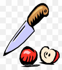 Download Knife With Apple Royalty Free Vector Clip Art - Clipart png