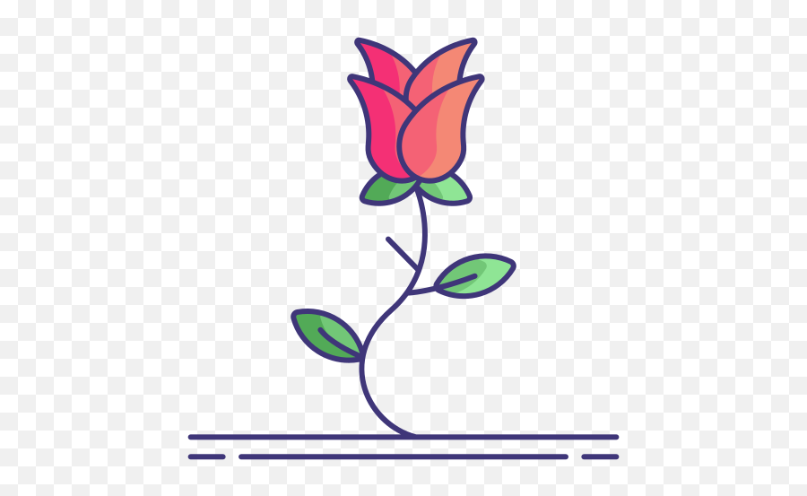 Rose - Free Nature Icons Floral Png,Rose Flower Icon