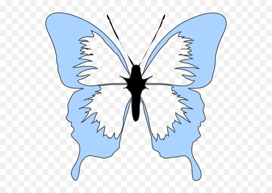 Blue Butterfly Clip Art - Vector Clip Art Pink And Green Butterfly Clipart Png,Butterfly Icon Vector