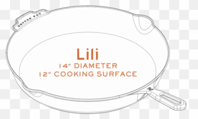 Lili 14 Polished Cast Iron Skillet - Circle Png,Skillet Png
