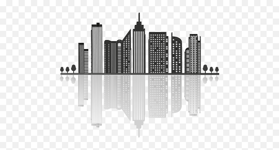 Skyline Building Silhouette Like Hip Hop City - Building Png Construction Building Vector Png,City Building Png