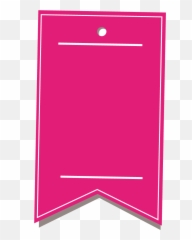 Pink Price Tag Png Transparent - Colorfulness