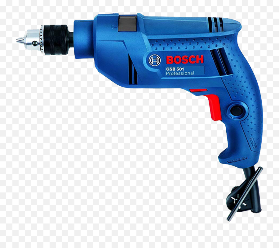 Drill Machine Png Free Image - Professional Bosch Gsb 501 500 Watt Impact Drill Machine Blue,Drill Png