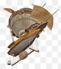 Airship Png 4 Image - Steampunk Mlp Airship,Airship Png