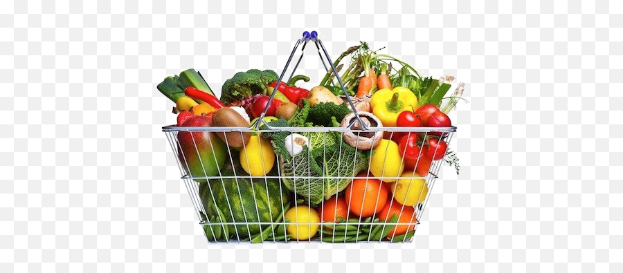 Grocery Png Image - Shopping Basket With Vegetables,Grocery Png