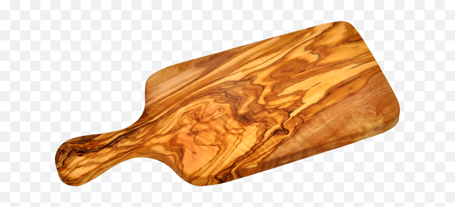Download Hd Natural Olive Wood Paddle Board - Wooden Cutting Cutting Board Png Transparent,Wooden Board Png