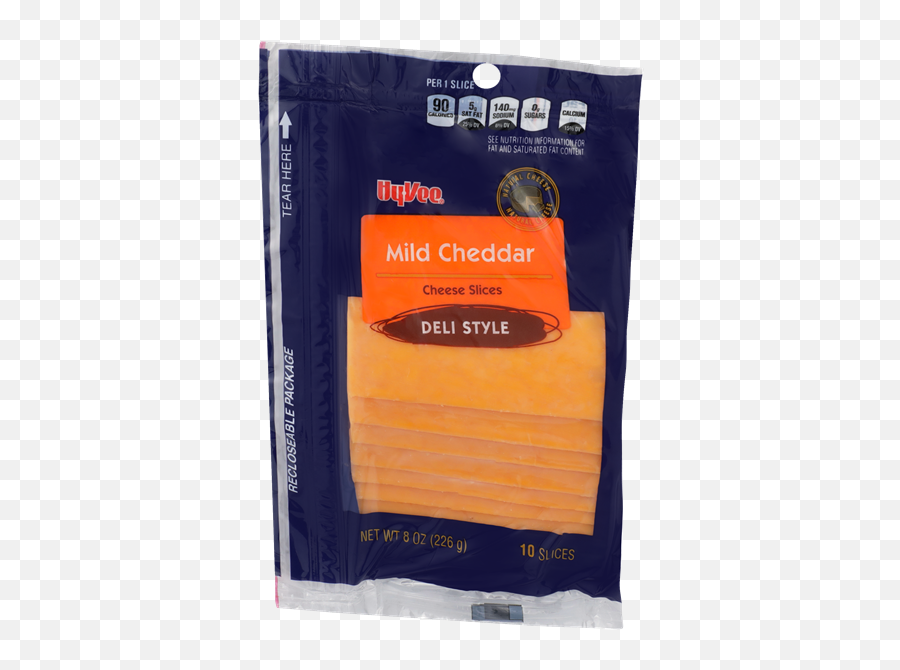 Hy - Vee Mild Cheddar Cheese Slices 10ct Hyvee Aisles Paper Product Png,Cheese Slice Png