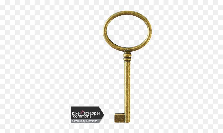 Key Graphic By Cathrine Blan Pixel Scrapper Digital - Brass Png,Gold Key Png