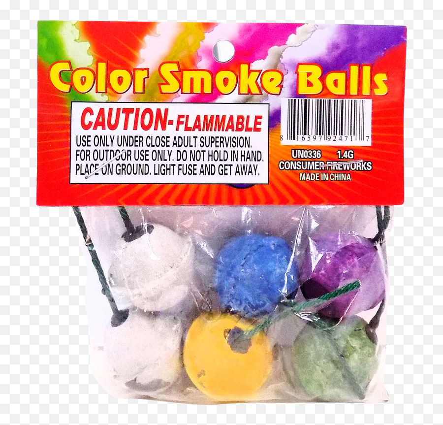 Box Of 6 Assorted Color Smoke Balls Mfg - Assorted Color Smoke Balls Png,Color Smoke Png