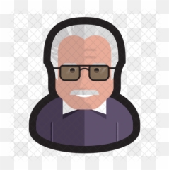 Stan Lee Icon Of Colored Outline Style - Grandpa Icon Png,Stan Lee Png