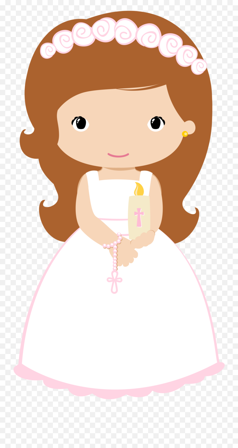 First Communion Girl Transparent Png - First Communion Girl Png,Communion Png