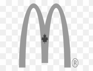 Mcdonalds Logo - Mcdonaldu0027s Canada Full Size PNG Download Black And White Stripes