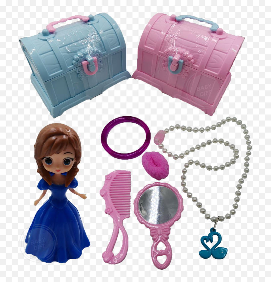 Frozen Anna Or Elsa Treasure Chest Mini Pretend Play Fashion - Kids Treasure Box With Sofia Doll Png,Elsa And Anna Png