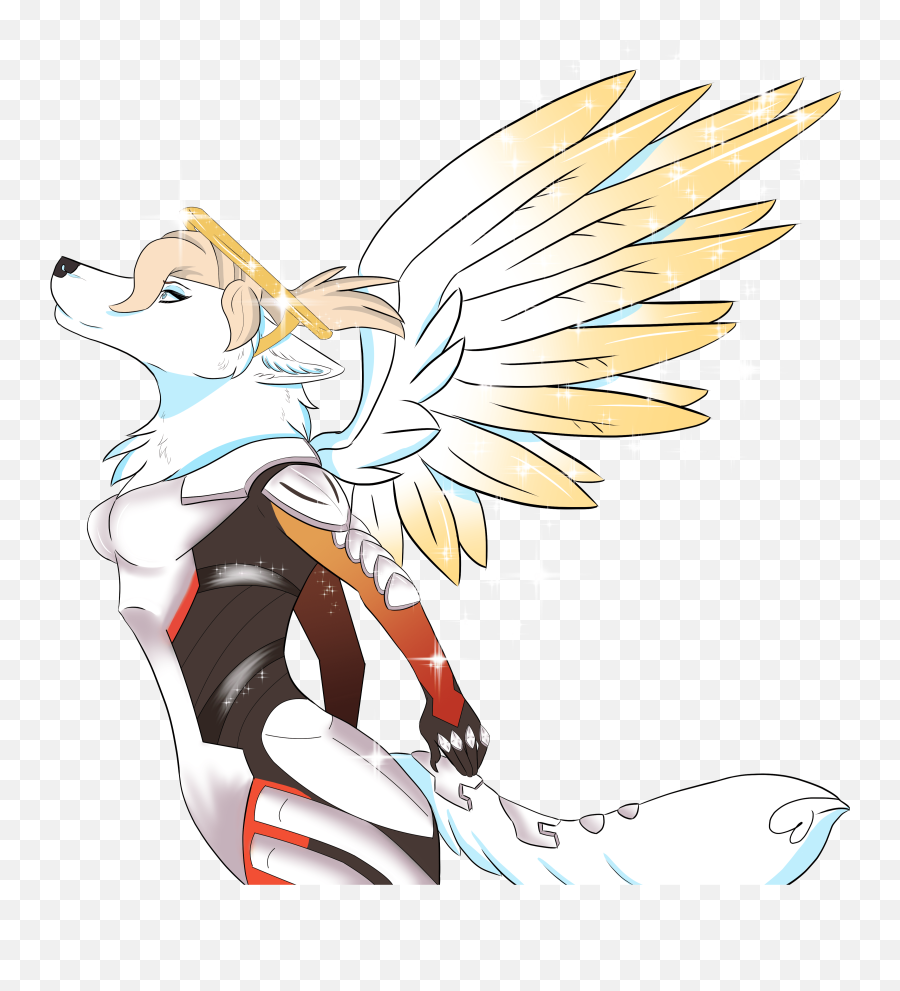 Mercy Furry Transparent Png Image - Furry Mercy Overwatch,Overwatch Mercy Png