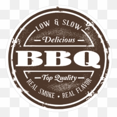 Printed Vinyl Barbeque Bbq Low And Slow - Label Png,Bbq Logos