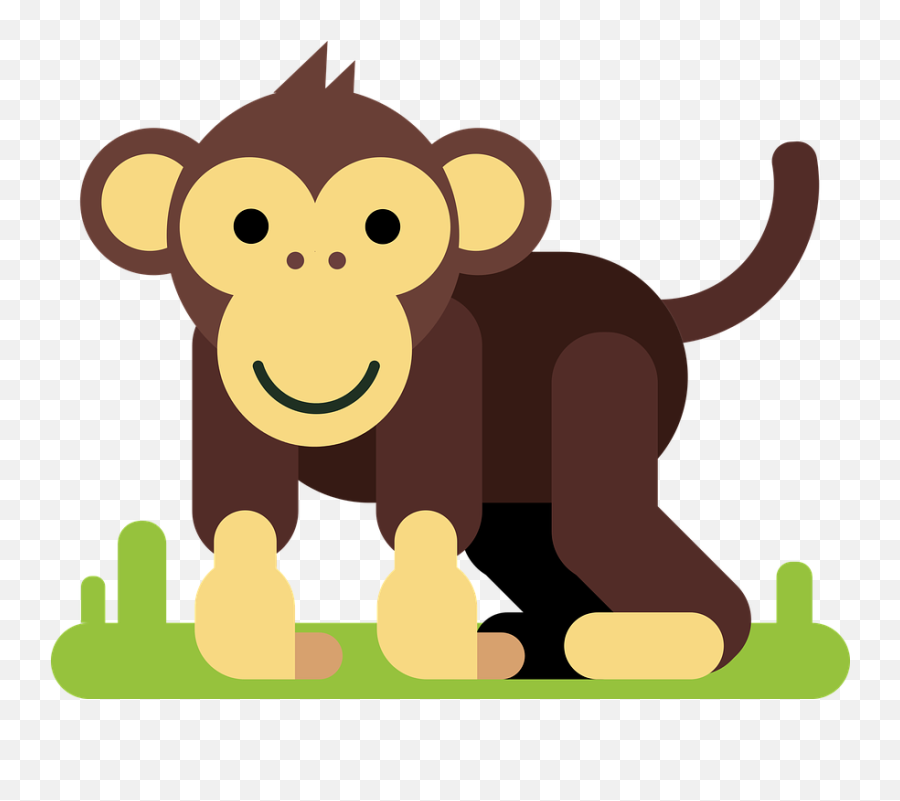 Monkey Animal Cartoon Character - Reading Comprehension For Kg Png,Cartoon Animal Png