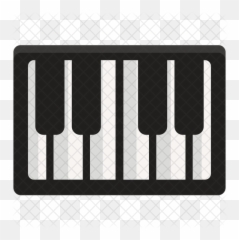 Piano Keys Icon Of Flat Style - Organ Instrument png