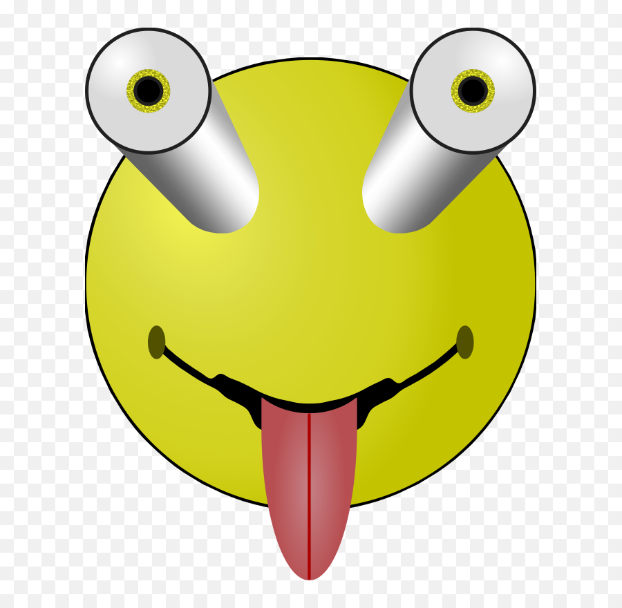 Happy Face Image Free Svg - Bug Eyed Smiley Face Png,Excited Face Png