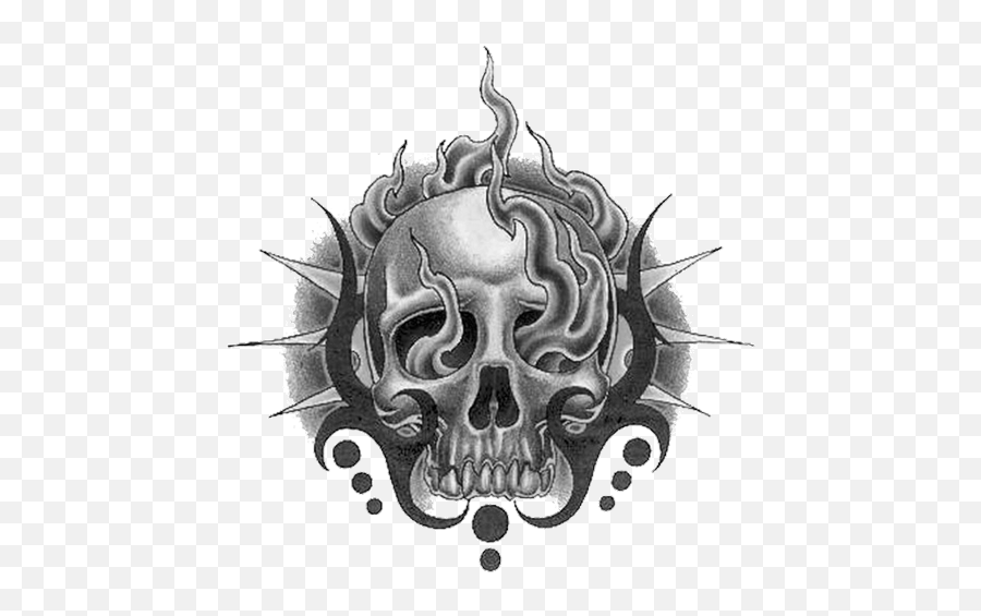 Download Skull Tattoo Free Png Image Hq - Skull Tattoo Transparent Background,Skull Tattoo Png