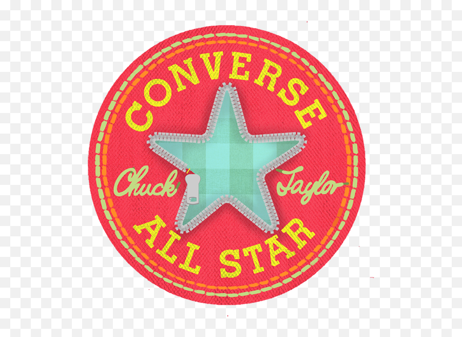 Animation - Converse All Stars Logo On Pantone Canvas Gallery Converse Png,Red Stars Logo