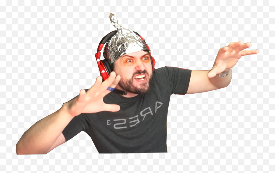 Man In A Tinfoil Hat - Man With Tin Foil Hat Png,Tinfoil Hat Png