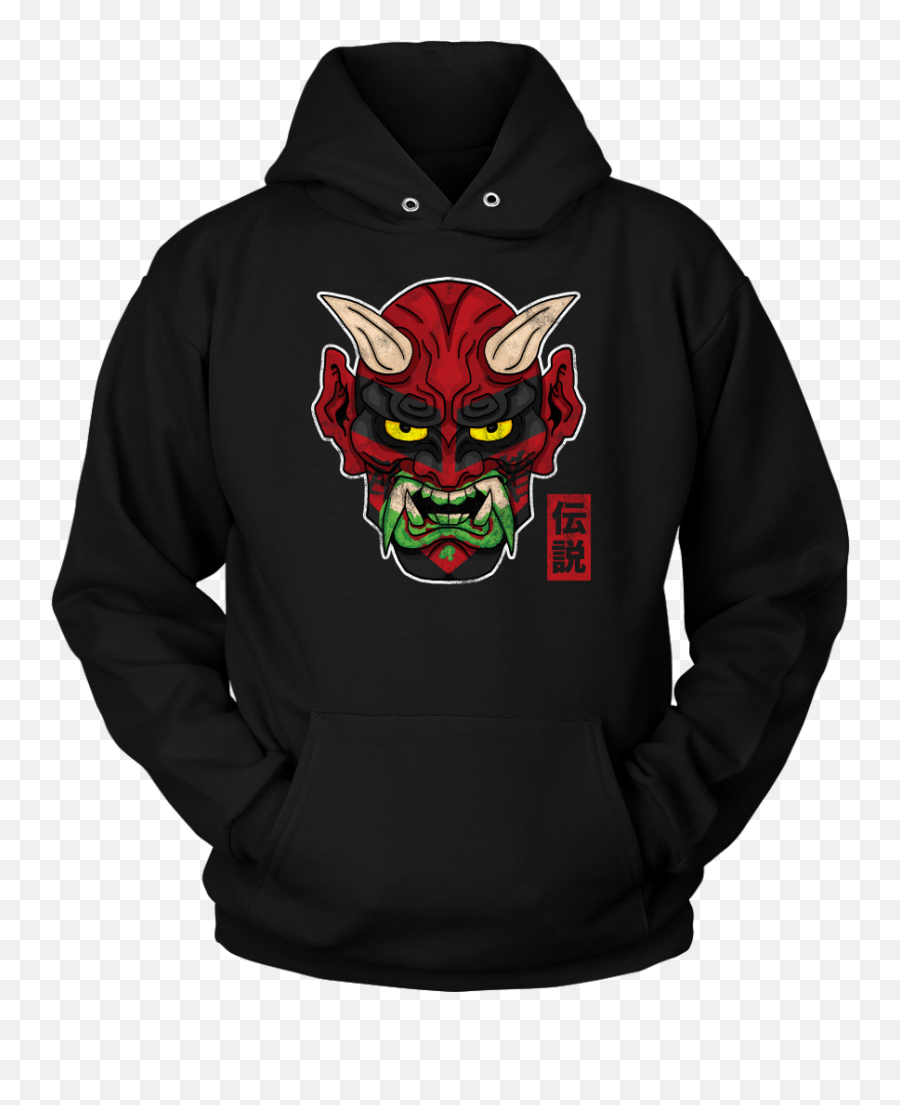 Muta Red Oni Mask Hoodie - Faith Hope Love Hoodies Png,Oni Mask Png