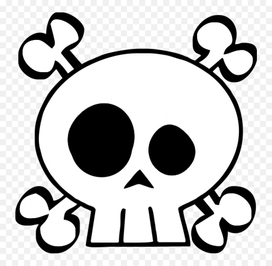 Clip Art - Skull And Bones Kids Png,Calavera Png