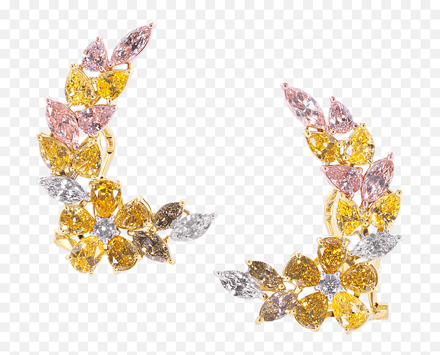 Download Brilliant Diamond Necklace Fancy Color - Fancy Necklace Colors Diamonds Png,Diamond Necklace Png