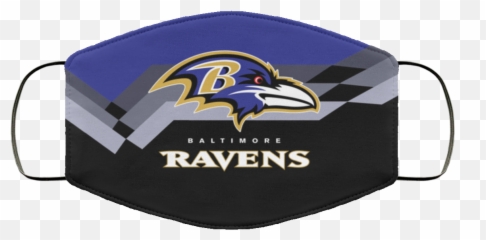 Baltimore Ravens Face Mask - Eli Wolf Ravens png