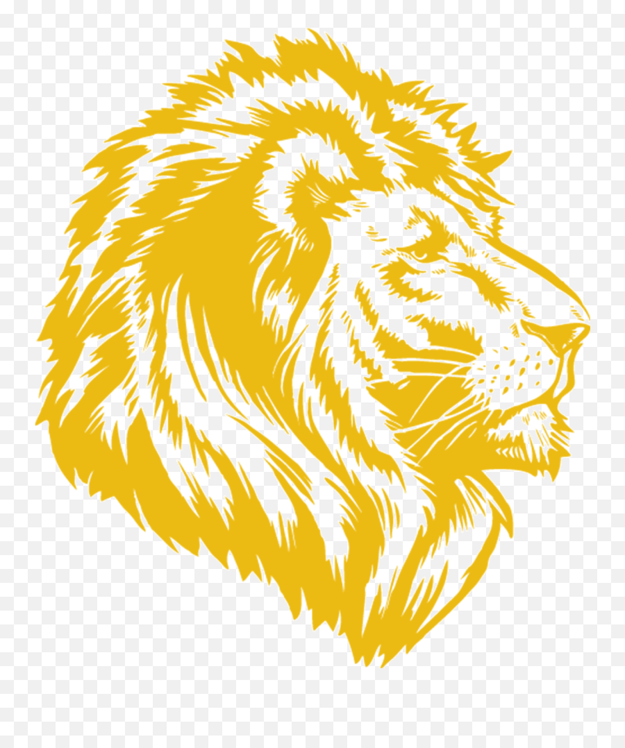 Contactthelion - Logogoldpng 12001385 Lion Stencil Gold Lion Logo Png,Lion Png Transparent
