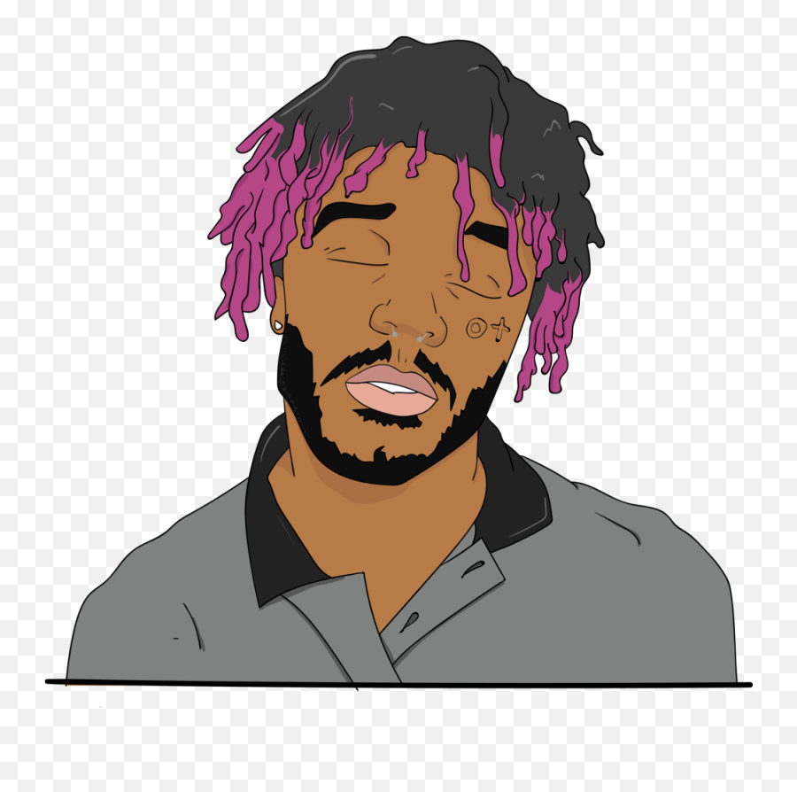 Cartoon Faces U2014 Brandon Masangcay - Hair Design Png,Lil Uzi Png