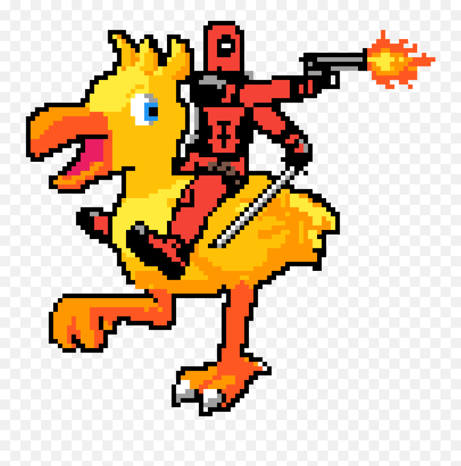 Pixilart - Deadpool Chocobo By Anonymous Deadpool Png,Chocobo Png