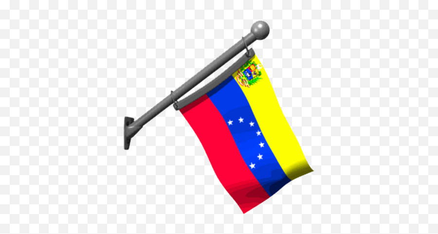 Download Hd Bandera De Venezuela Con Asta Psd - New Zealand El Salvador Flag Gif Png,Venezuela Flag Png