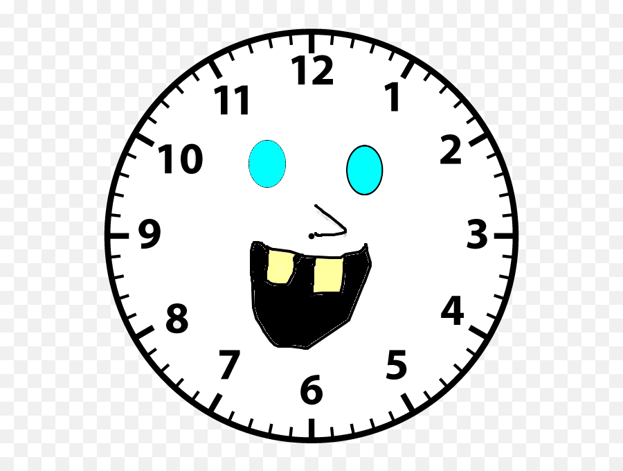 Clock Face - Plain Clock Faces Half Past Clipart Full Blank Clock Clipart Png,Clock Emoji Png