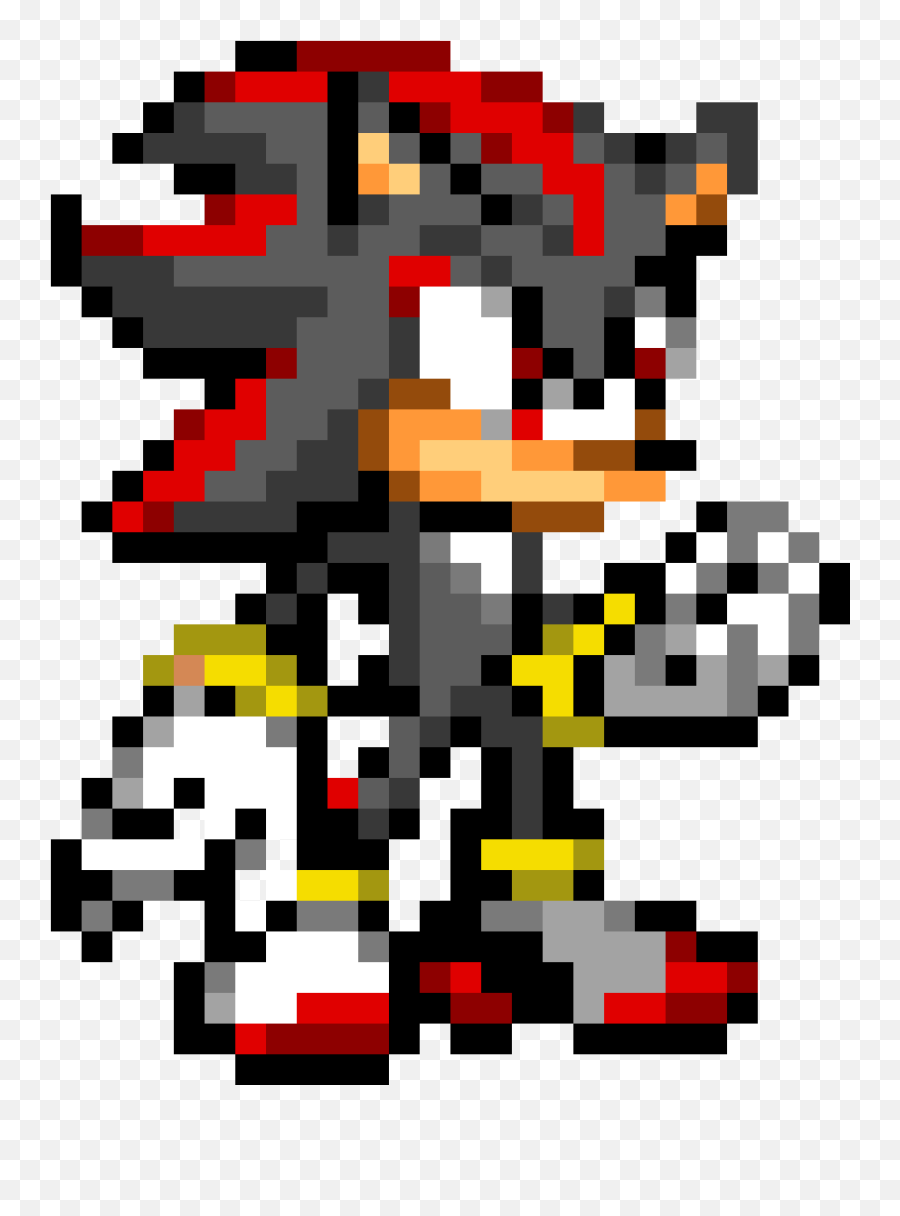 Editing Shadow Sonic Advancesonic Battle Pixel Art - Free Shadow Sonic Pixel Art Png,Sonic Battle Logo