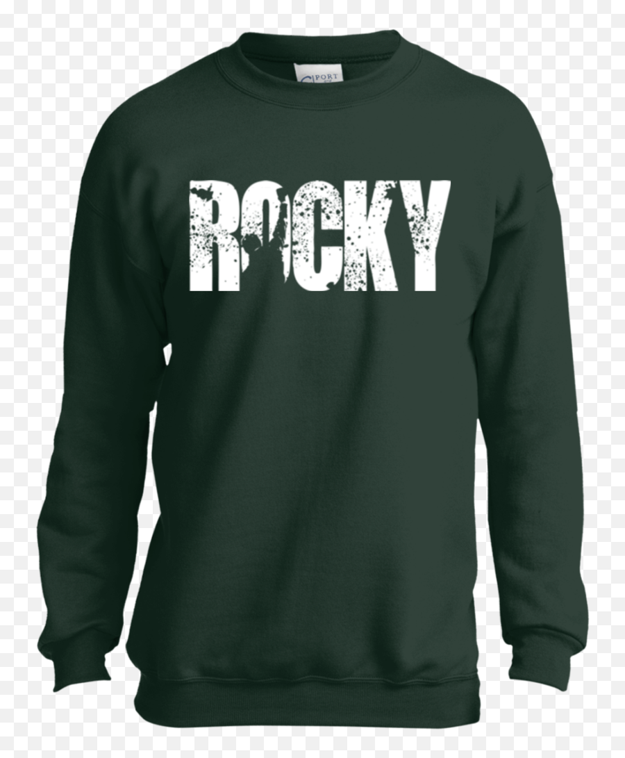 Rocky Balboa Officially Licensed Youth Ls Shirtsweatshirt - Cool Basketball T Shirt Designs Png,Rocky Balboa Png