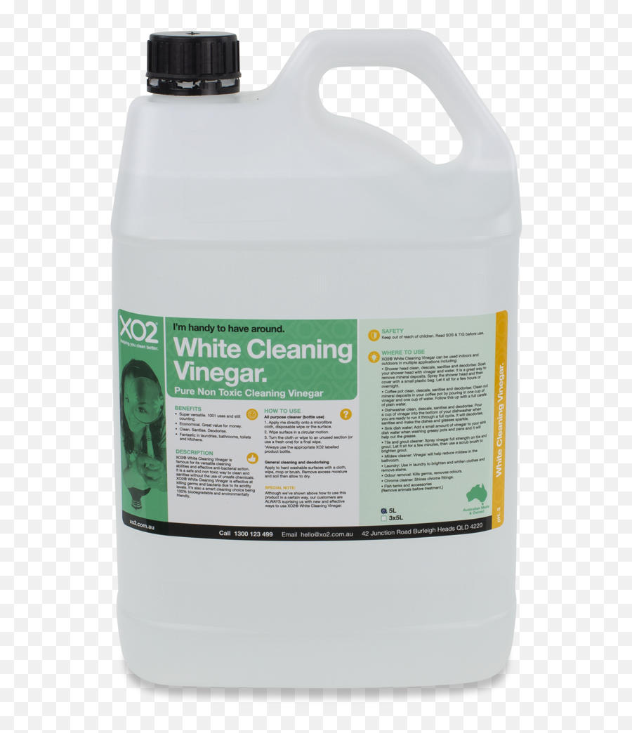 Xo2 White Cleaning Vinegar - Pure Non Toxic Cleaning Household Cleaning Supply Png,Vinegar Png