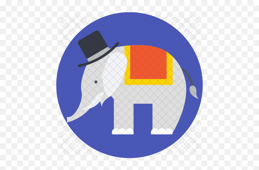 Circus Elephant Icon Of Flat Style - Cctv Headquarters Png,Circus Elephant Png