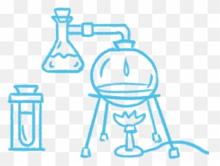 The Poppits Story - Journey of Inventing Toothpaste Pods Laboratory Flask png