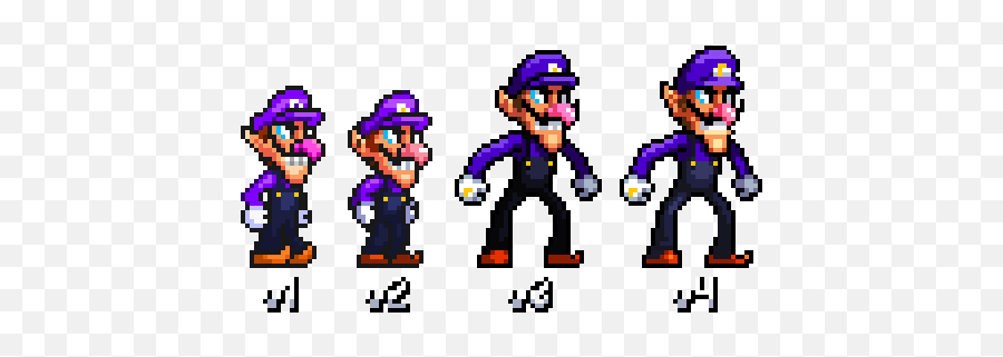 Helljumpers Hellish Pixel Drop Zone - Waluigi Pixel Sprite Png,Waluigi Transparent