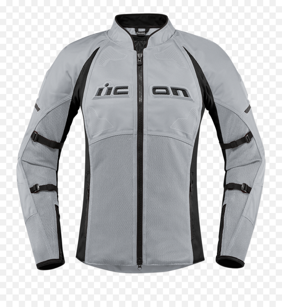 Chaqueta De Dama Icon Contra 2 Gris - Jacket Png,Icon Motorcycle Vest Armor