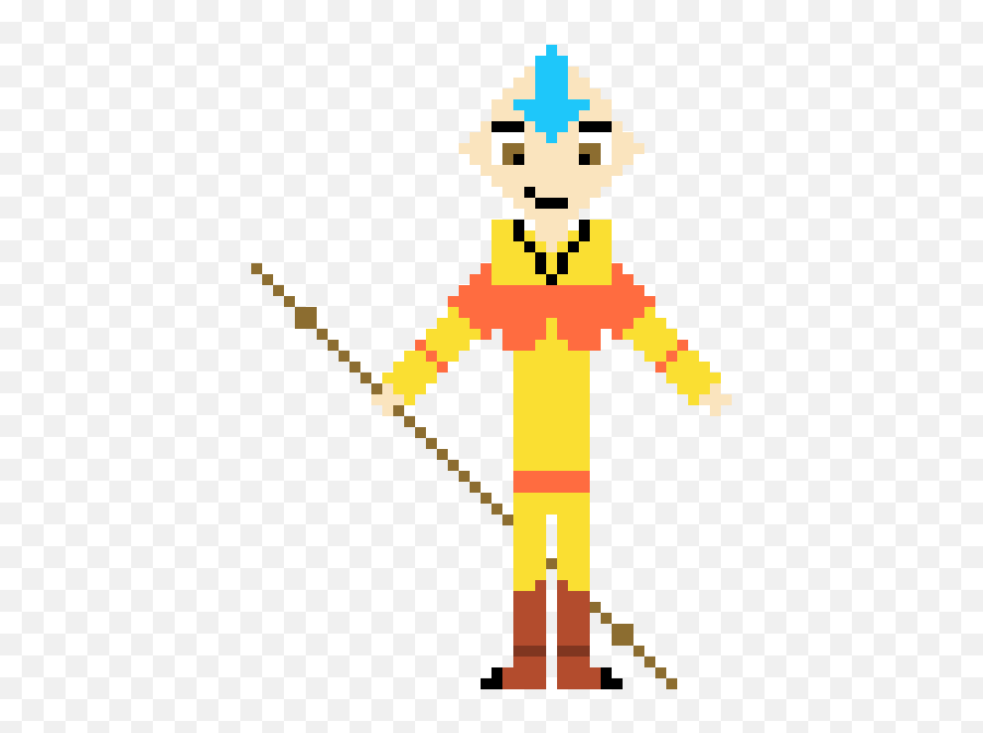 Aang Pixel Art Maker - Cartoon Png,Aang Png