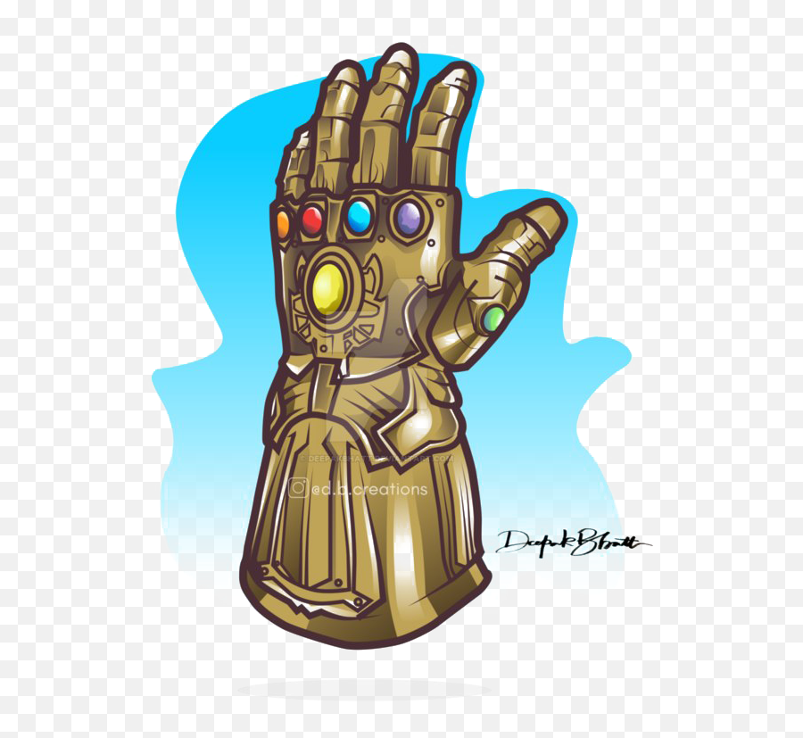 Thanos Fan Club Infinity War Transparent Png - Transparent Background Infinite Gauntlet,Avengers Transparent