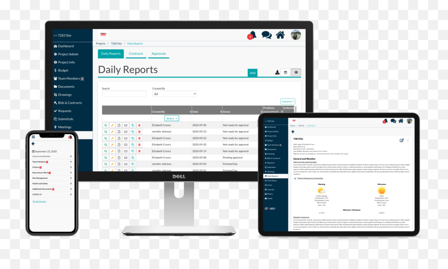 Daily Reports - Dreeven Construction Management Software Technology Applications Png,Rapport Icon