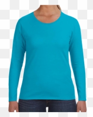 Ladiesu0027 Lightweight Long - Sleeve TShirt Unitees Screen png