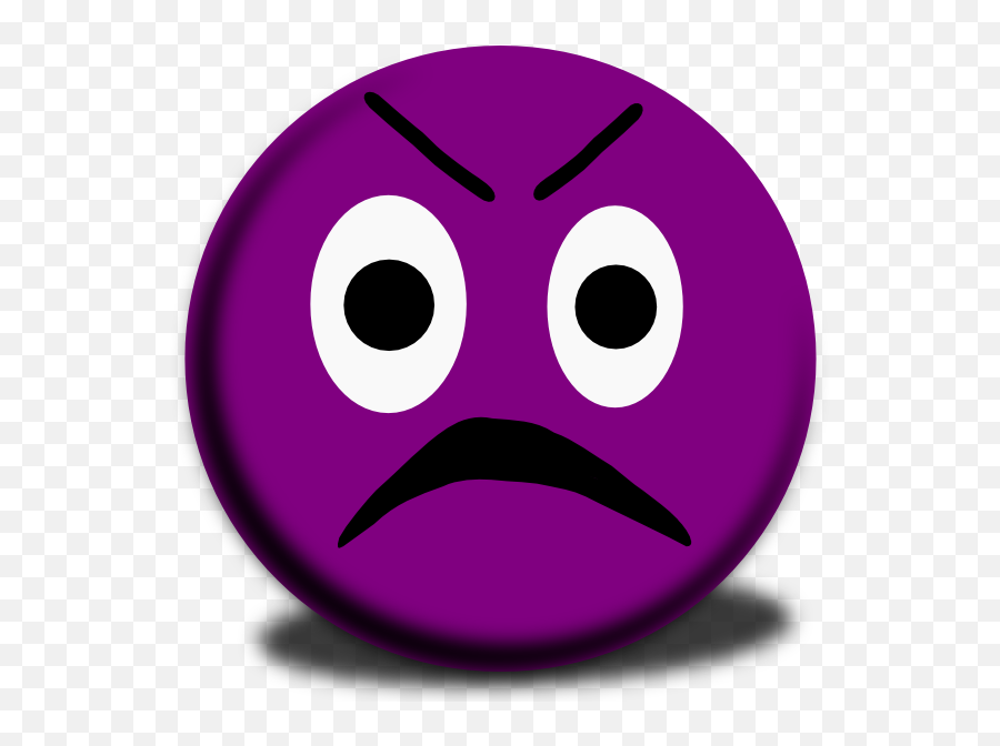 Download Purple Angry Face Emoji Png Image With No - Emoticon,Surprised Emoji Transparent Background